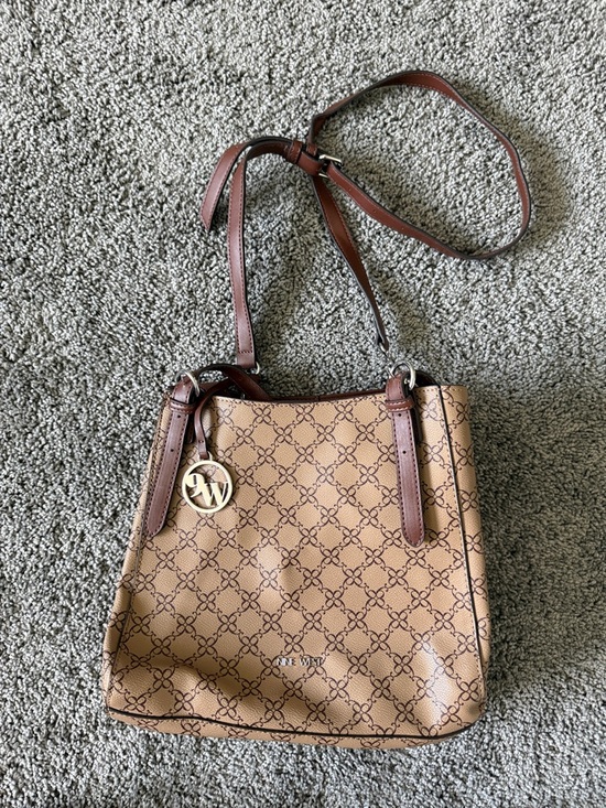 Nine West Brown Print Shoulder Crossbody Bag main image 1